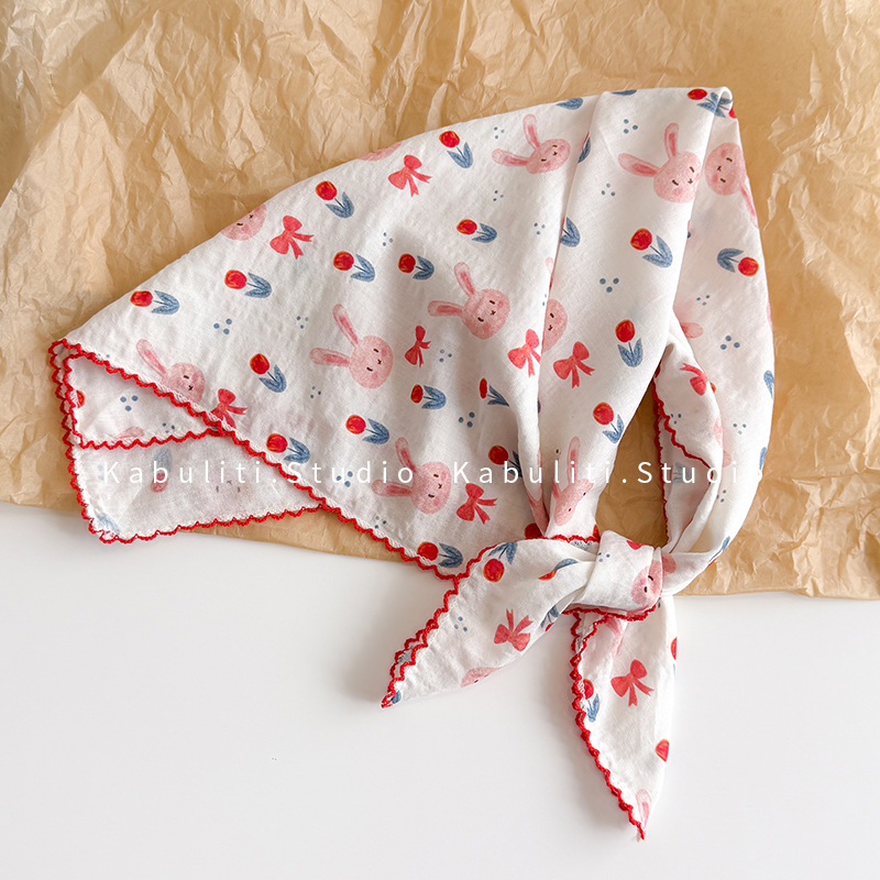 Head Wrap Turban - وشاح مربع من القطن والكتان 58