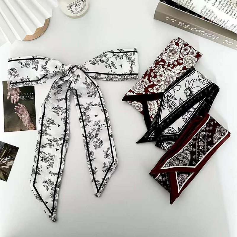 Head Wrap Turban - وشاح حريري نسائي فاخر وعصري، شريط