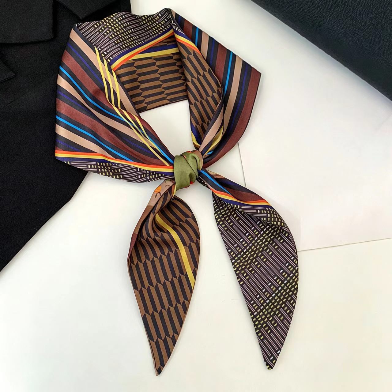 وشاح حرير فاخر مطبوع طويل بشري - مراجعة Head Wrap Turban وسعره