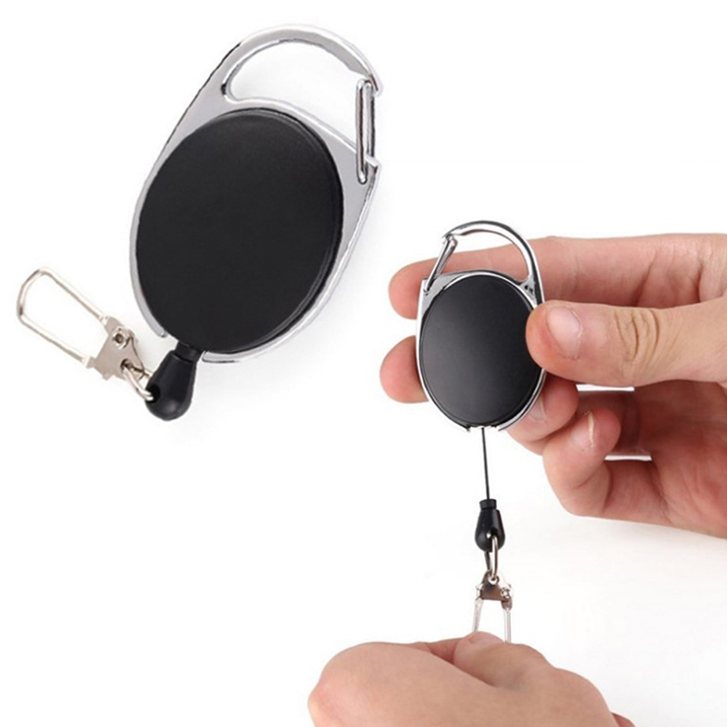 1 قطعة الأسود قابل للسحب سحب ح - مراجعة Lanyard Badge Holder وسعره