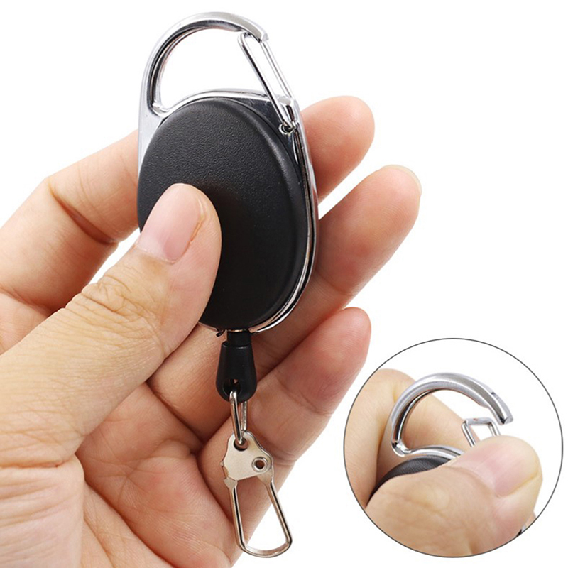 1 قطعة الأسود قابل للسحب سحب ح - مراجعة Lanyard Badge Holder وسعره