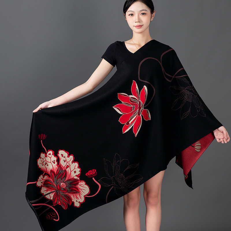 النساء الشتاء شال الكشمير وشاح - مراجعة Woven Scarf Blanket وسعره