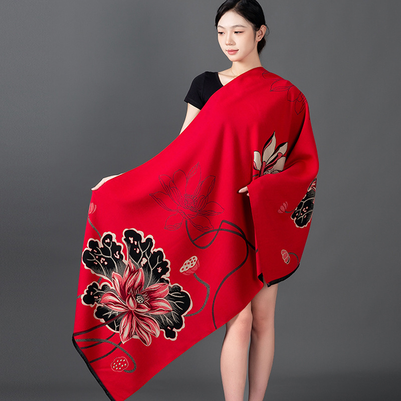 النساء الشتاء شال الكشمير وشاح - مراجعة Woven Scarf Blanket وسعره