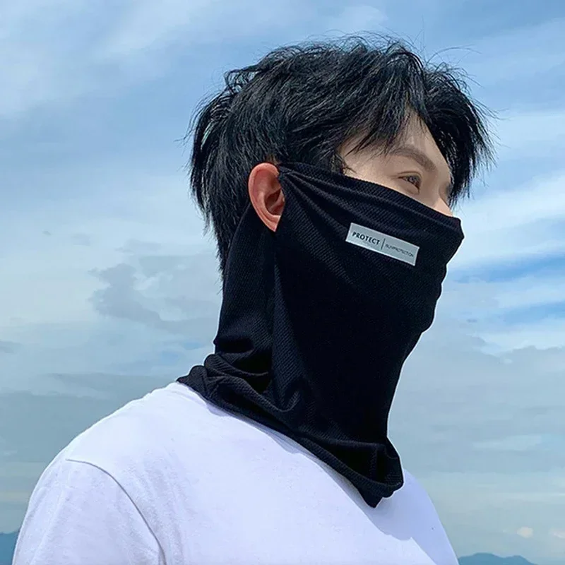 قناع واقي من الشمس من الحرير ا - مراجعة Face Scarf Mask وسعره