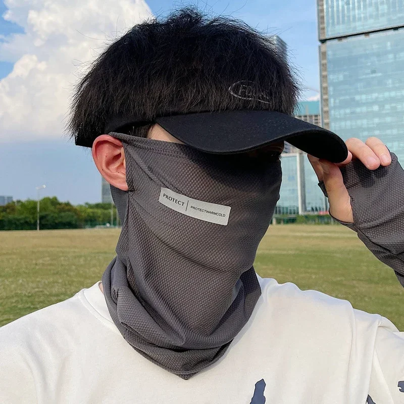 قناع واقي من الشمس من الحرير ا - مراجعة Face Scarf Mask وسعره