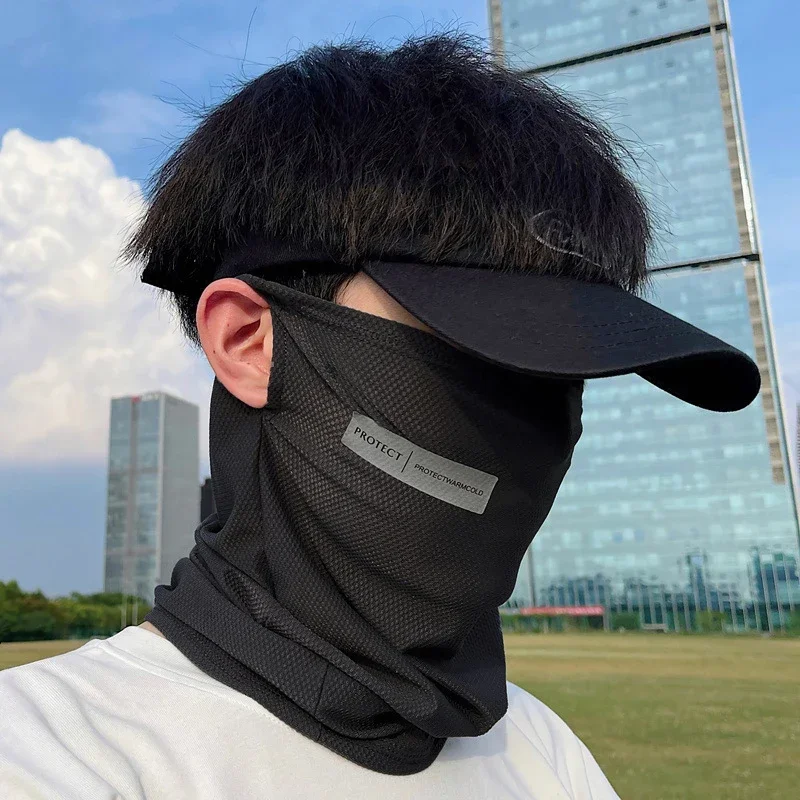 قناع واقي من الشمس من الحرير ا - مراجعة Face Scarf Mask وسعره