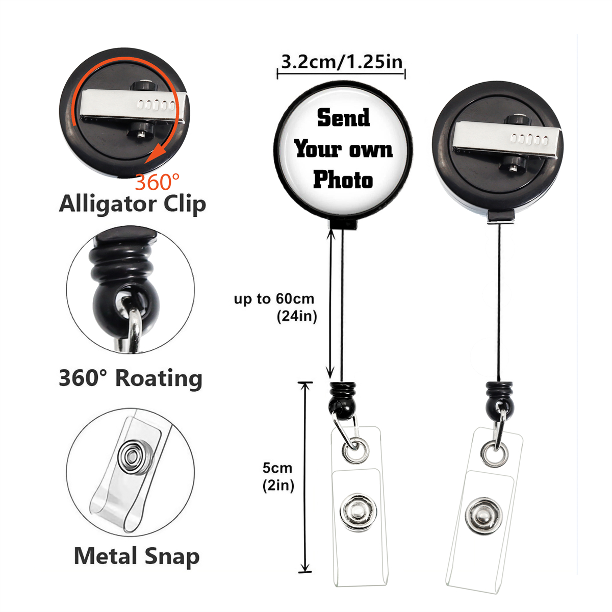 حامل بطاقة هوية قابل للسحب مضي - مراجعة Lanyard Badge Holder وسعره
