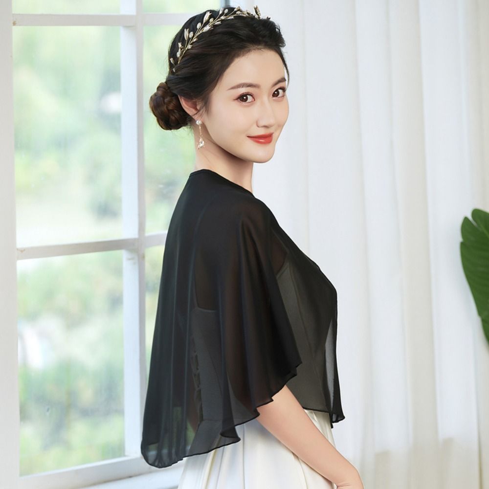 وشاح شيفون شفاف بتصميم عتيق خف - مراجعة Stole Wedding Shawl وسعره