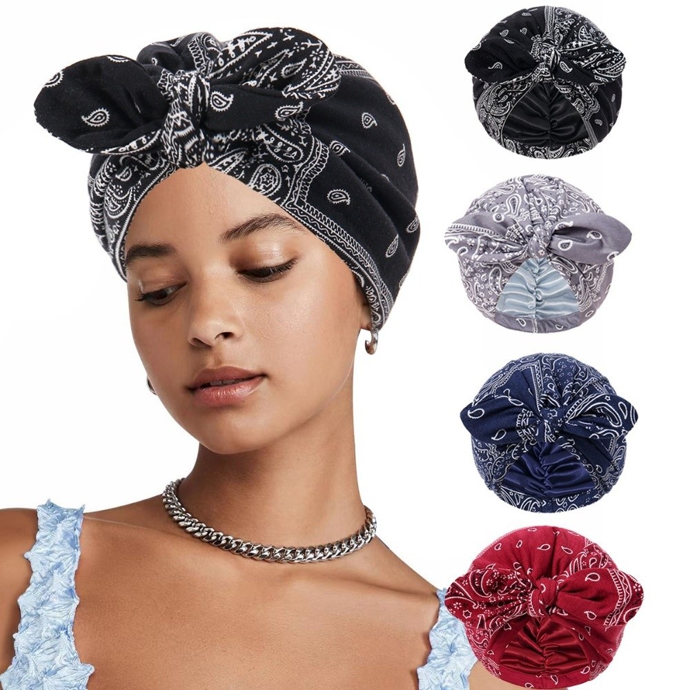 قبعة عمامة مبطنة بالساتان بطبع - مراجعة Bow Tie Pre Tied وسعره